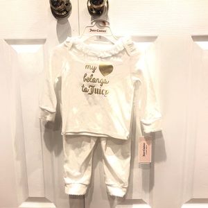 NWT Juicy Couture Girls Matching Set Pants And Top